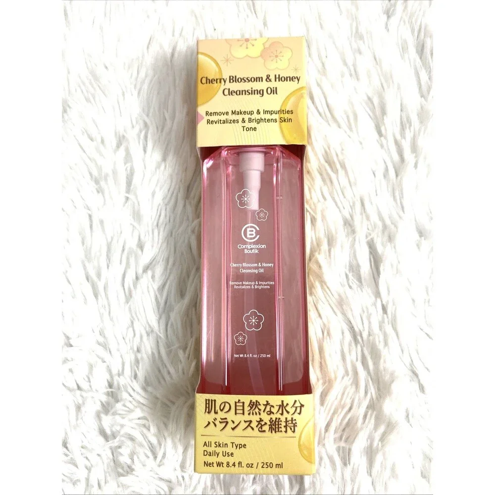 Makeup Removal Cleansing Oil For Face With Cherry Blossom & Honey  8.4oz